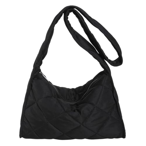 AVZYARDY Frauen Puffy Umhängetasche Große Kapazität Stepp Satchel Tasche Weiche Leichte Einfarbig Weibliche Outdoor Einkaufstasche von AVZYARDY