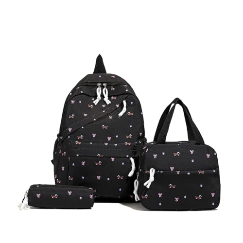 AVZYARDY Kawaii Rucksack Set for Mädchen, 3-teiliges niedliches Hunde-Schulranzen-Set mit Lunchbag und Federmäppchen, japanischer Stil, großer Kapazitäts-Rucksack for Teenager Mädchen College Reisen von AVZYARDY