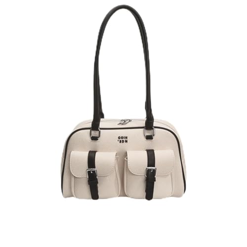 AVZYARDY Leder -Umhängetasche for Frauen mit Doppelpocket Trendy Purse (schwarz) von AVZYARDY