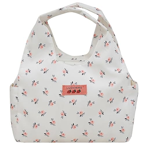 AVZYARDY Mode kleine Blumen Frauenhandtasche for Arbeitsreise -Büroparty (weiß) von AVZYARDY