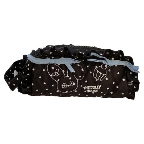 AVZYARDY Niedliches Cartoon-Stickerei Federmäppchen for Mädchen, weiche Teigtaschenform, Schreibwarenetui, multifunktionale Make-up- und Büroorganizer-Tasche for Schule, Hochschule oder Arbeit von AVZYARDY