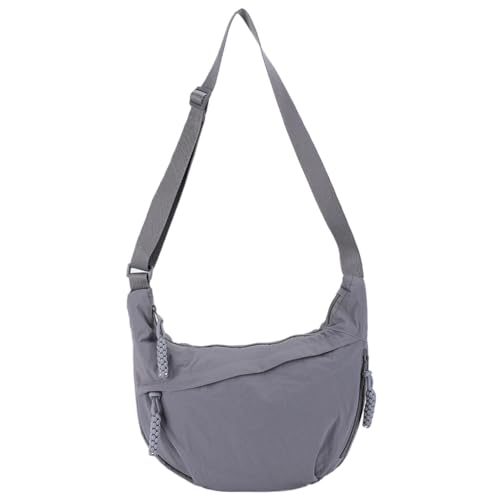 AVZYARDY Nylon Crossbody Bag Trendy Crescent Bag Hobo Umhängetasche for Frauen (grau) von AVZYARDY