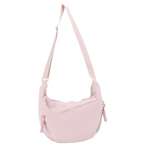 AVZYARDY Nylon Crossbody Bag Trendy Crescent Bag Hobo Umhängetasche for Frauen (rosa) von AVZYARDY