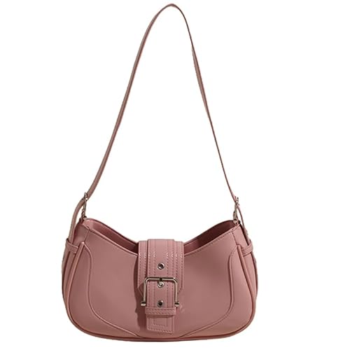 AVZYARDY PU Leder Trendy Umhängetasche for Frauen Y2K Clutch Geldbörsen Crossbody Bag (Pink) von AVZYARDY