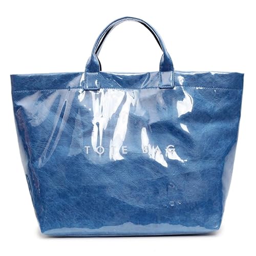 AVZYARDY PVC All-Match-Umhängetasche große Kapazität Casual Einkaufstasche Pendlertasche (blau) von AVZYARDY