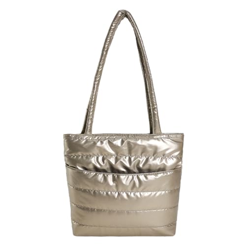 AVZYARDY Puffer-Einkaufstasche mit großer Kapazität, vielseitige Umhängetasche mit Reißverschluss, Winter-Dating-Tasche, gesteppte Umhängetasche for Damen von AVZYARDY