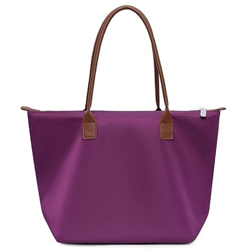 AVZYARDY Tasche Tasche Nylonoberhandel mit Reißverschluss-Umhängetasche for Frauen (lila) von AVZYARDY