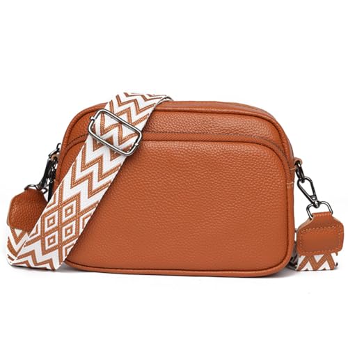 AVZYARDY Umhängetasche aus echtem Leder, modische Damen-Tasche for Wochenendurlaub (braun) von AVZYARDY