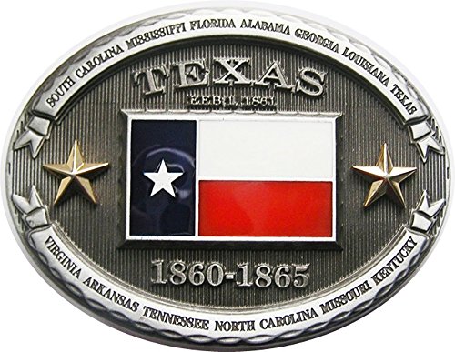 AW-Collection Gürtelschnalle Buckle Gürtelschliesse Flagge Texas Lone Star USA von AW-Collection