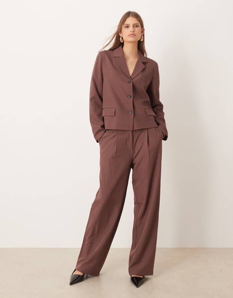 AWARE - Elegante Hose in Terracotta mit weitem Bein, Kombiteil-Lila AWARE - Elegante Hose in Terracotta mit weitem Bein, Kombiteil-Lila von AWARE