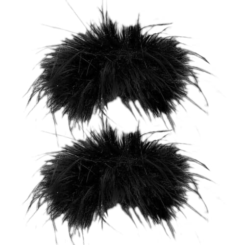 AWAVM 1 Paar Feder Armband Damen Feather Slap Bracelet, Schnapparmband Feder Slap Armbänder Feder Haarschmuck Dekorative Federärmel Party zubehör für Frauen Kinder Handgelenk Dekoration von AWAVM
