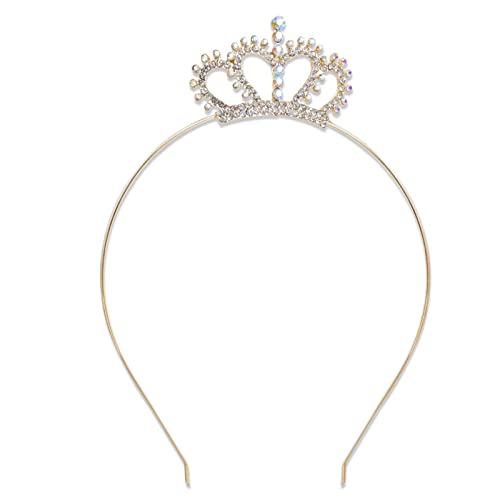 AWAVM Prinzessin Krone Kristall Schärpe Tiara Strass Stirnband Haarschmuck für Geburtstag Weihnachten Dekoration Frauen Mädchen Braut Hochzeit Haarbänder Schmuck von AWAVM