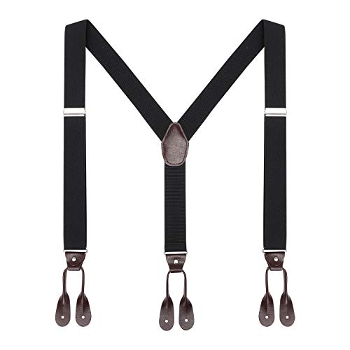 AWAYTR Herren button end-kleid strapse - einstellbare elastische y-form straps einheitsgröße schwarz von AWAYTR