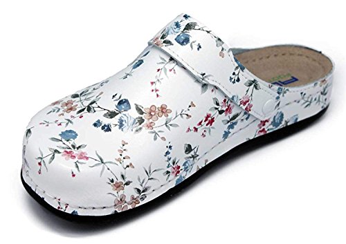 AWC Damen Berufsschuhe Tiefbett, Farbe: Blumen, Größe: 36 von AWC