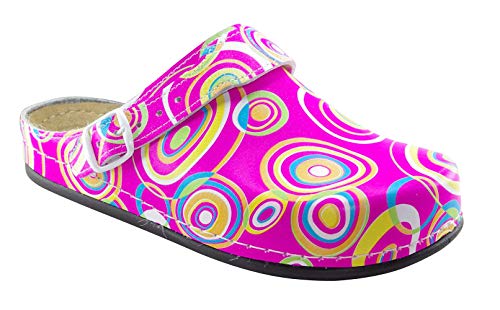 AWC Damen Berufsschuhe Tiefbett, Farbe: Pink/Bunt, Größe: 36 von AWC