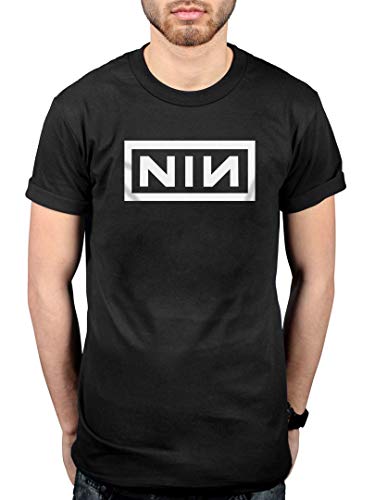 Offiziell Nine Inch Nails Classic White Logo T-Shirt von AWDIP