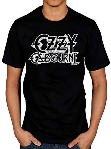 Offizielles Ozzy Osbourne Vintage-Logo-T-Shirt Gr. XL, Schwarz von AWDIP