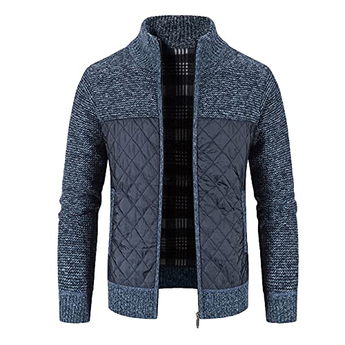 AWDX Caban Jacke,Lange Steppjacke Herren,Strickfleece Herren,Jeansjacke weiß Herren,holzfäller Mantel,wasserdichte Jacke günstig,Lammfelljacke Herren Vintage,Puffer Jacke schwarz Herren von AWDX