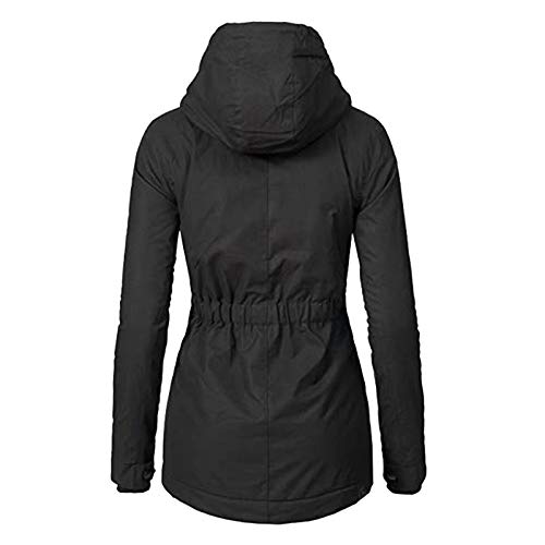 AWDX winterjacke damen braun,winterjacke damen schwarz mit fellkapuze,winterjacke rot damen,damen winterparka warm gefüttert,mantel damen lang,frauen mantel winter,übergangsjacken damen parka von AWDX