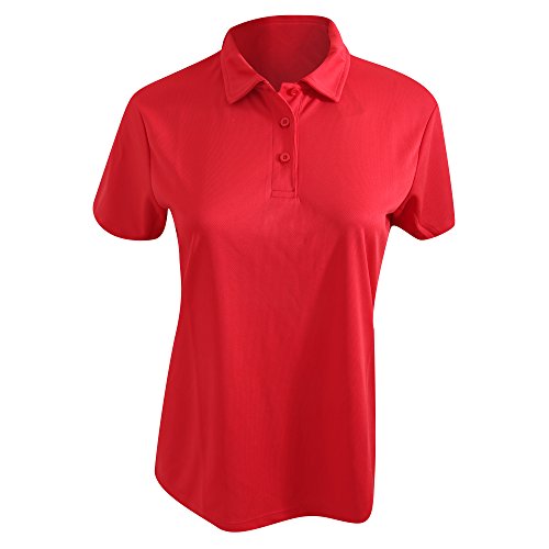 AWDis Damen Cooles Poloshirt Polohemd, feuerrot, X-Large von AWDis