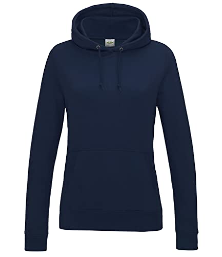 AWDis Damen Girlie College Hoodie Kapuzenpullover, Blau (New French Navy), 36 von AWDis