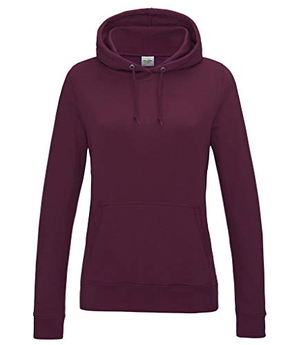 AWDis Damen Girlie College Hoodie Kapuzenpullover, burgunderfarben, 32 von AWDis