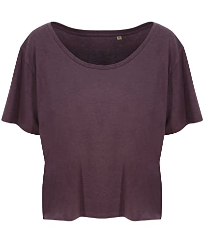 AWDis Ecologie EA02F Damen Daintree EcoViscose Abgeschnitten T-Shirt - Maulbeere - L von AWDis