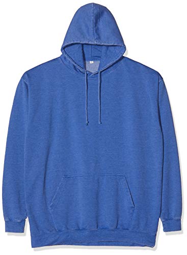 AWDis Herren Hoodie Kapuzenpullover, Blau (Washed Royal Blue), S von AWDis