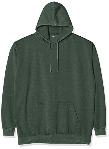 AWDis Herren Hoodie Kapuzenpullover, Grün (Washed Bottle Green), M von AWDis