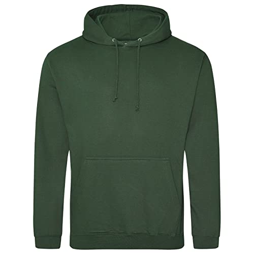 AWDis Herren Kapuzenpullover COLLEGE HOODIE, Grün (Bottle Green), S von AWDis
