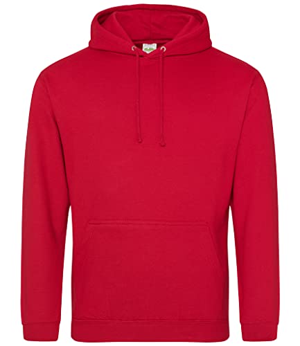 AWDis Herren Kapuzenpullover COLLEGE HOODIE, Rot (Fire Red), S von AWDis