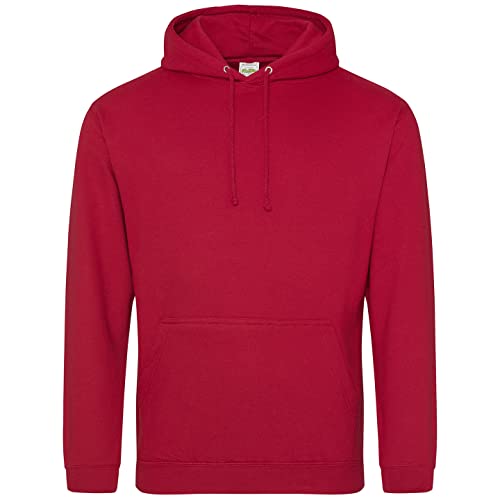AWDis Herren Kapuzenpullover COLLEGE HOODIE, Rot (Fire Red), XL von AWDis