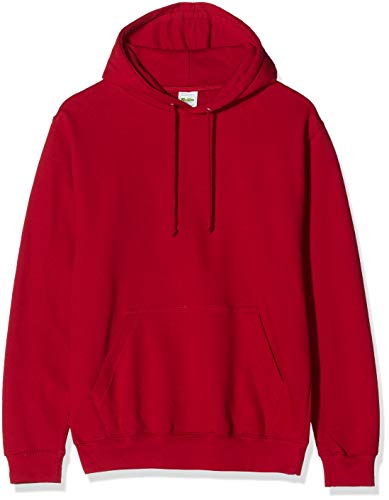 AWDis Herren Kapuzenpullover COLLEGE HOODIE, Rot (Red Hot Red Chilli), L von AWDis