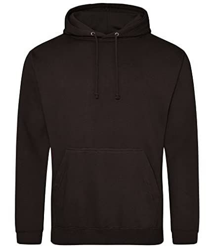 AWDis Herren Kapuzenpullover COLLEGE HOODIE, Schwarz (Jet Black), L von AWDis