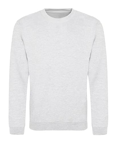 AWDis Herren Sweat Sweatshirt, Grau (ASH ASH), XL von AWDis