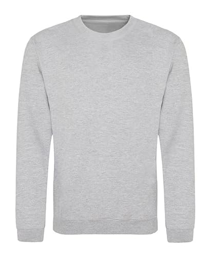 AWDis Herren Sweat Sweatshirt, Grau (Heather Grey HGR), M von AWDis
