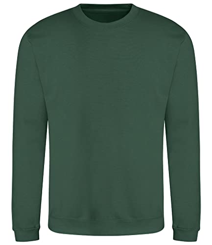 AWDis Herren Sweat Sweatshirt, Grün (Bottle Green BOG), L von AWDis