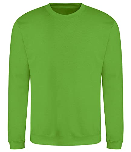 AWDis Herren Sweat Sweatshirt, Grün (Lime Green LIM), L von AWDis