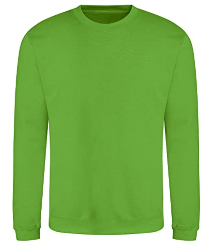 AWDis Herren Sweat Sweatshirt, Grün (Lime Green LIM), XL von AWDis
