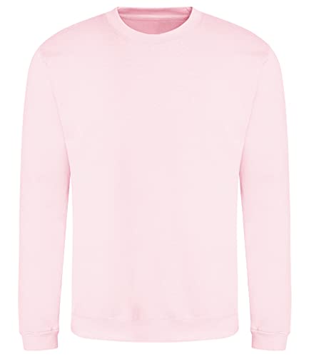 AWDis Herren Sweat Sweatshirt, Pink (Baby PINK BPK), M von AWDis