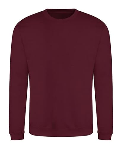 AWDis Herren Sweat Sweatshirt, Rot (Burgundy BUR), XL von AWDis