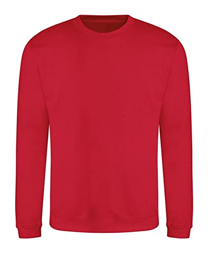 AWDis Herren Sweat Sweatshirt, Rot (FIRE RED FRE), L von AWDis