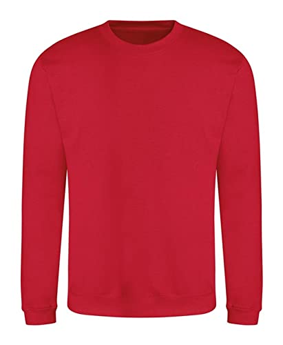 AWDis Herren Sweat Sweatshirt, Rot (FIRE RED FRE), M von AWDis