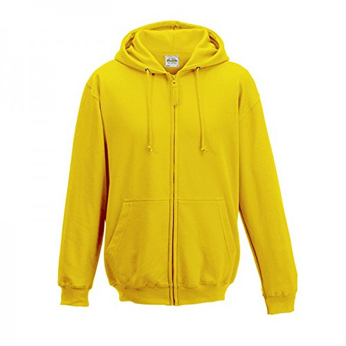 AWDis Herren Zoodie Kapuzenpullover, Gelb (Sonnengelb), XXL von AWDis