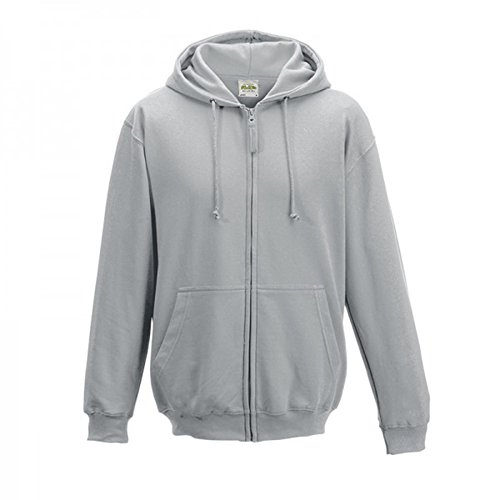 AWDis Herren Zoodie Kapuzenpullover, Grau (Heather Grey), XX-Large von AWDis