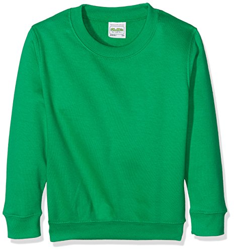 AWDis Jungen Kids Sweatshirt, grün (Kelly Green), X-Small von AWDis