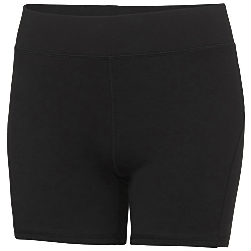 AWDis Just Cool JC088 Damen Abkühlen Training Kurze Hose - Pechschwarz - M von AWDis