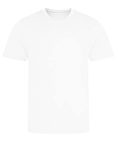 AWDis Herren Cooles recyceltes T-Shirt, Weiß (Arctic White), XL von AWDis