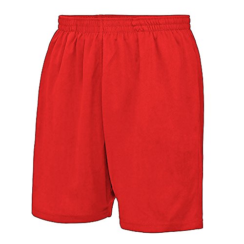 AWDis Just Cool Kinder Sport Shorts (3-4 Jahre (104)) (Feuerrot) von AWDis