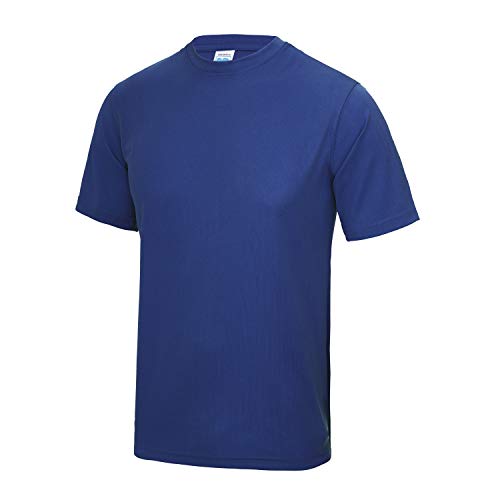 AWDis Just Cool T-Shirt-Herren Polyester Turn-/Sport-/Laufshirt - Königsblau (S) von AWDis